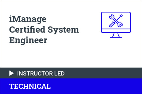 iManage Certified System Engineer US Pacific Virtual - 2024-10-7