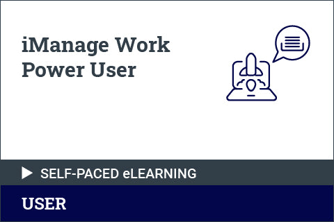 iManage Work Power User - Self Paced for Partners
